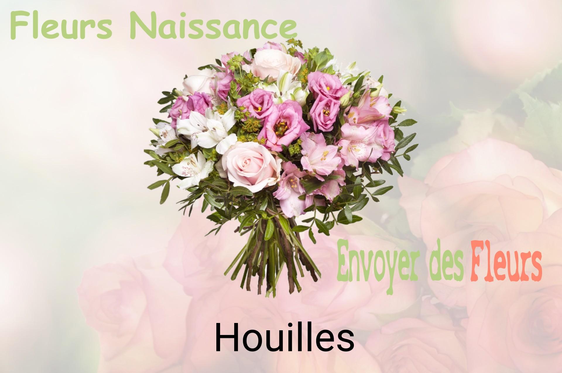 Bouquet de fleurs de naissance livré à Houilles